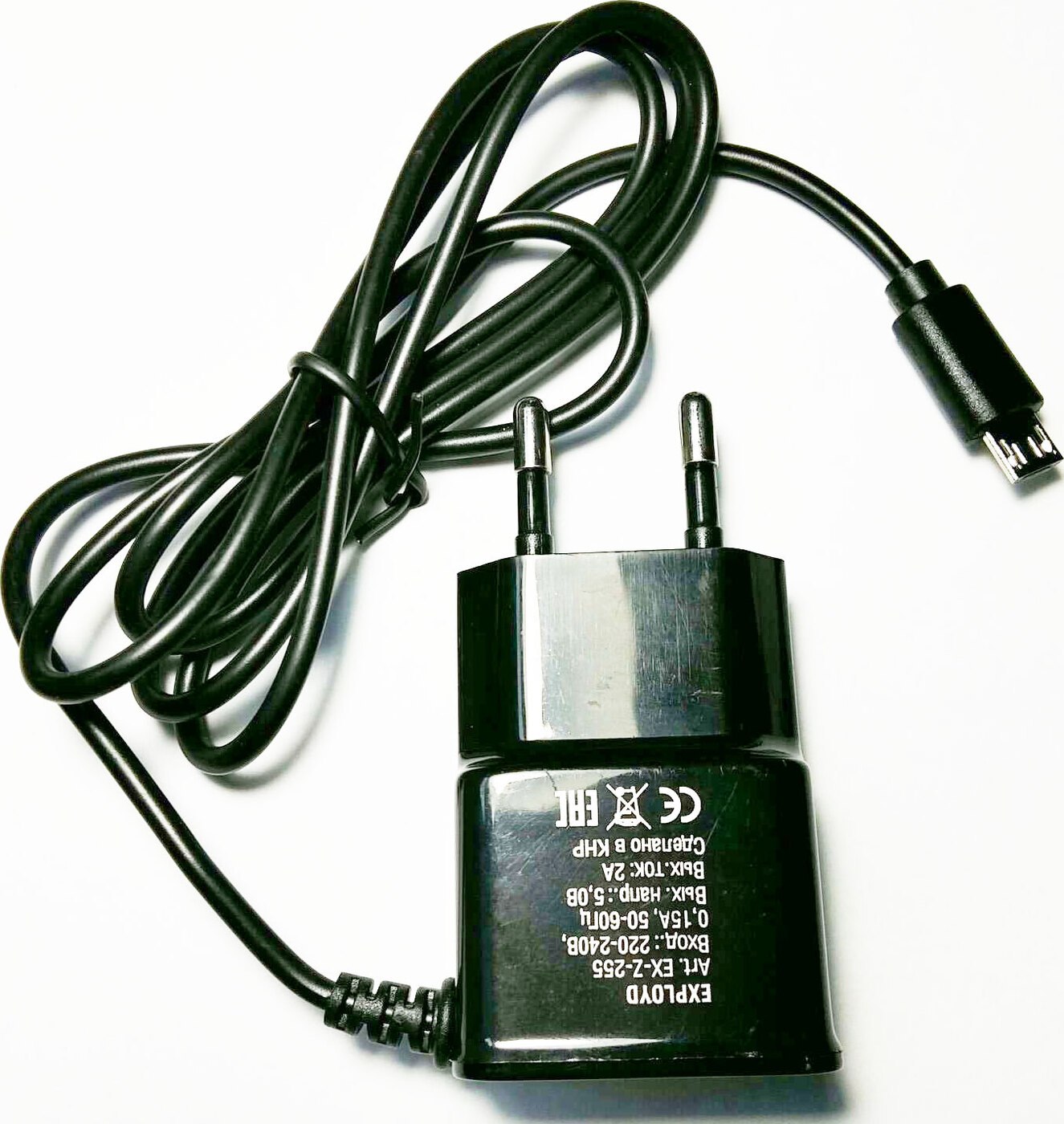 фото Зарядное устройство сетевое Exployd EX-Z-255, microUSB, 2A, чёрный