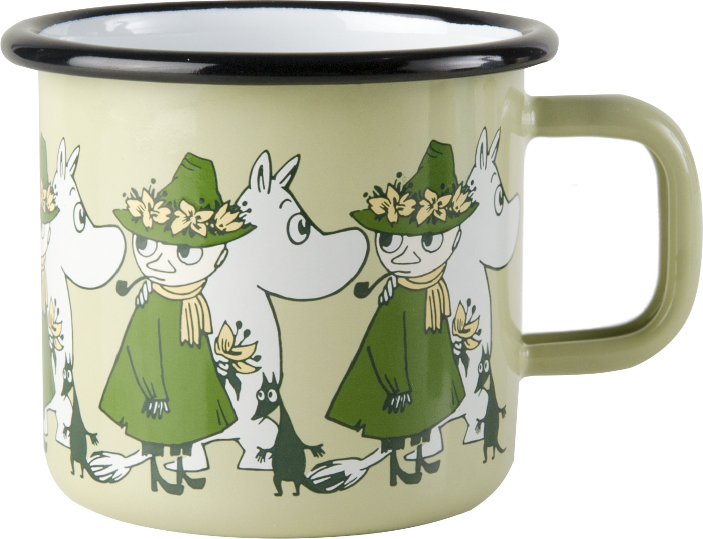 фото Кружка эмалированная MUURLA Moomin Friends Муми-Тролль и Снусмумрик, 370 мл