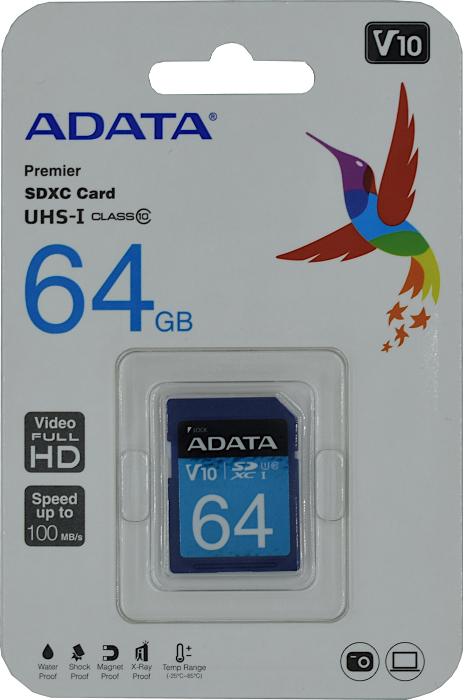 фото Карта памяти для фотоаппаратов ADATA Premier SDXC Class 10 UHS-I U1 64GB A-data