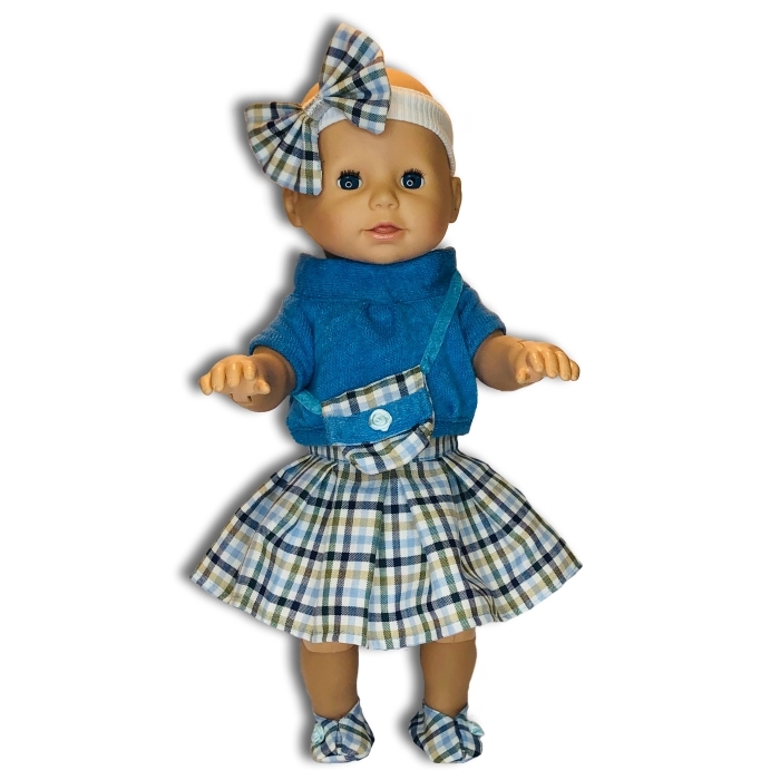 Пупси в костюме. Большой пупс в костюме. Zapf Creation комплект одежды Dolly Moda 870013. Мальчик винтажный стиль фасон костюма кукле клетка голубая. Костюм пупса