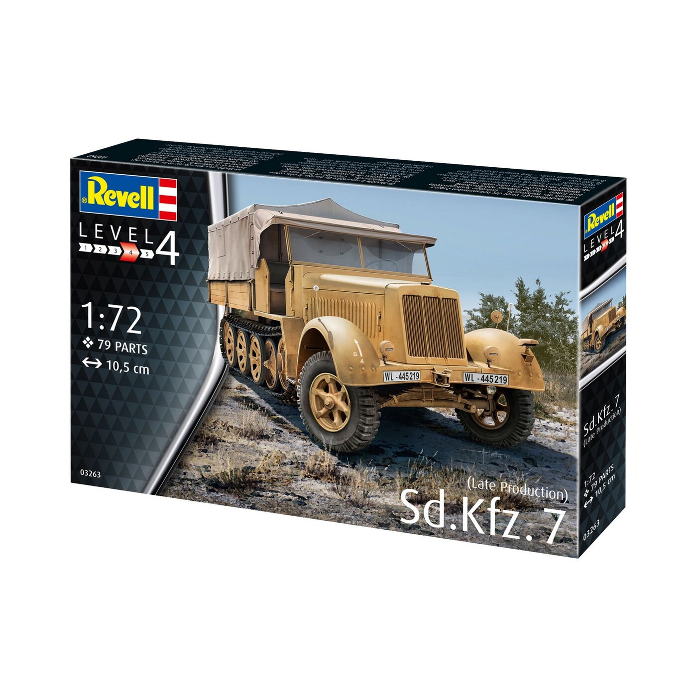 Сборная модель Revell Полугусеничный тягач Sd Kfz 7, 1:72