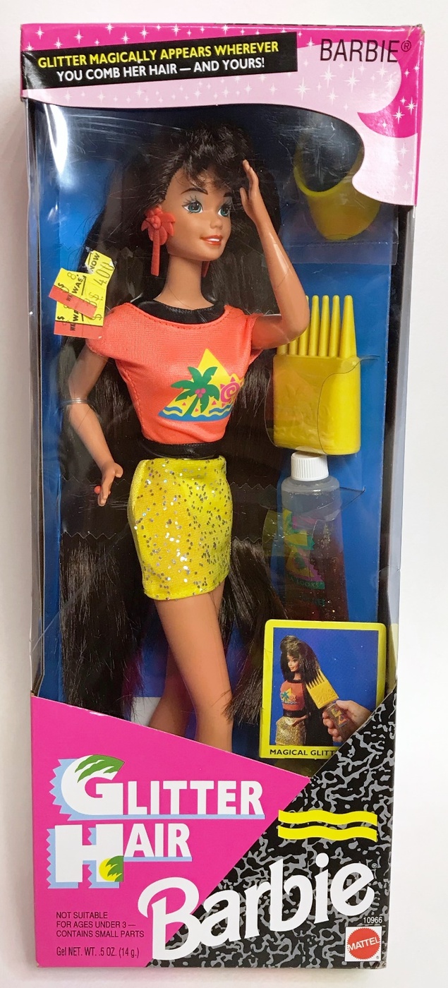 barbie glitter hair 1993