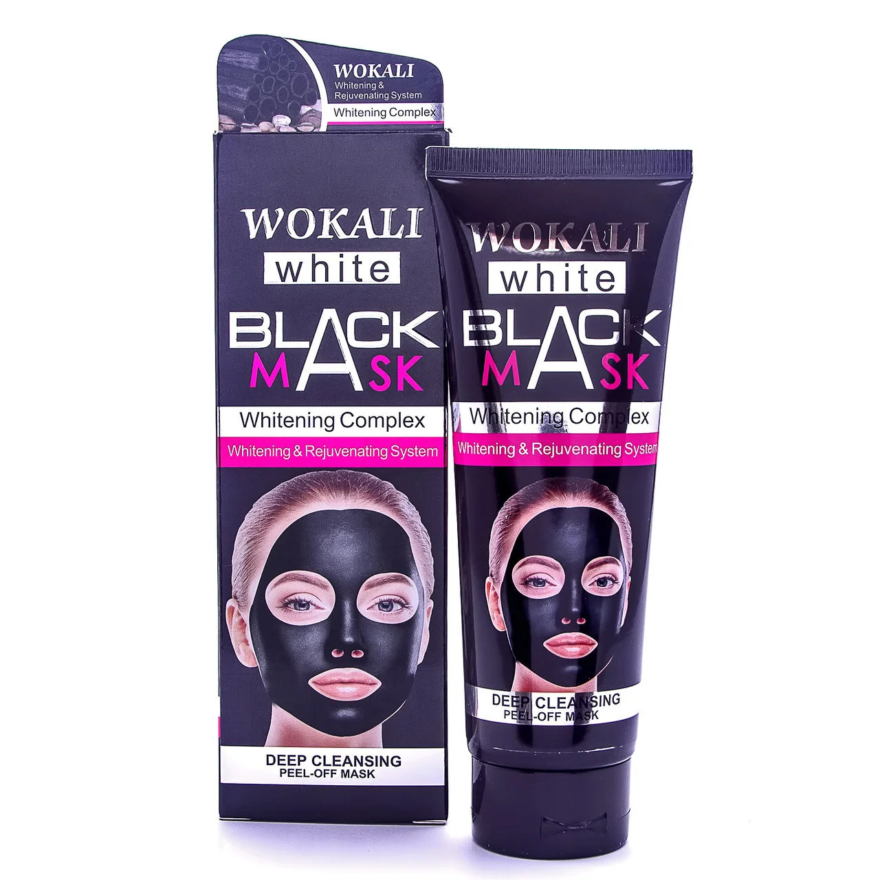 Маска пленка для лица. Черная маска для лица Wokali Black Mask White. Wokali маска-пленка для лица 130 мл. Пленка Black Mask Wokali.. Маска пленка для лица Wokali Whitening.