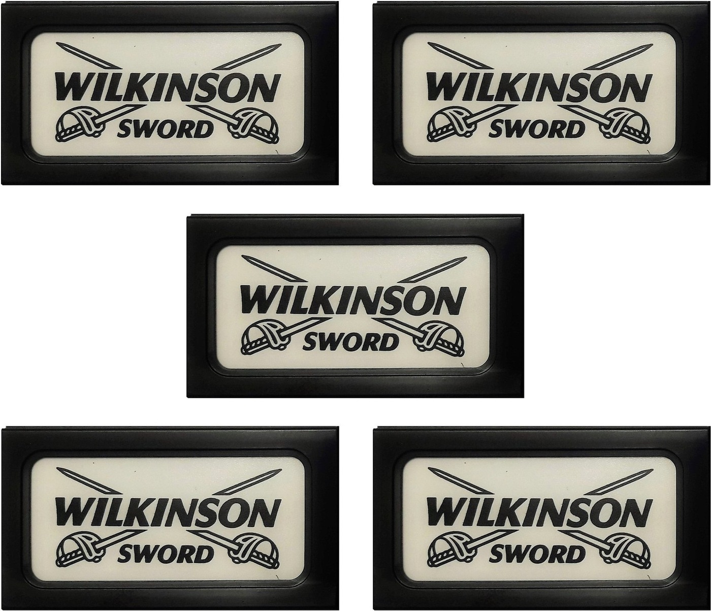 WILKINSON SWORD лезвия для Т-образных бритв. 5 упаковок по 5 штук. Итого - 25 штук.