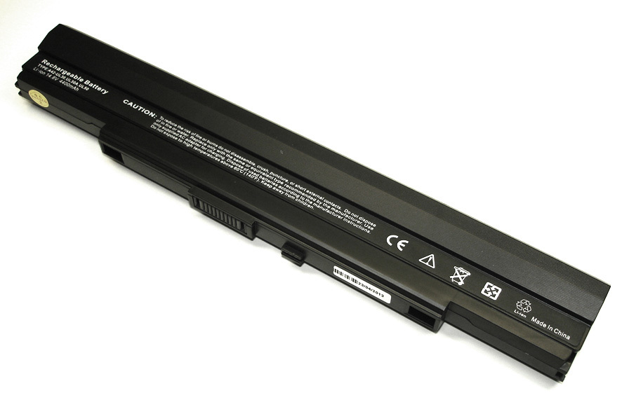 Аккумуляторная батарея для ноутбука Asus A1, PL30, PL80, U30 14.4V 5200mAh A42-UL50 OEM черная