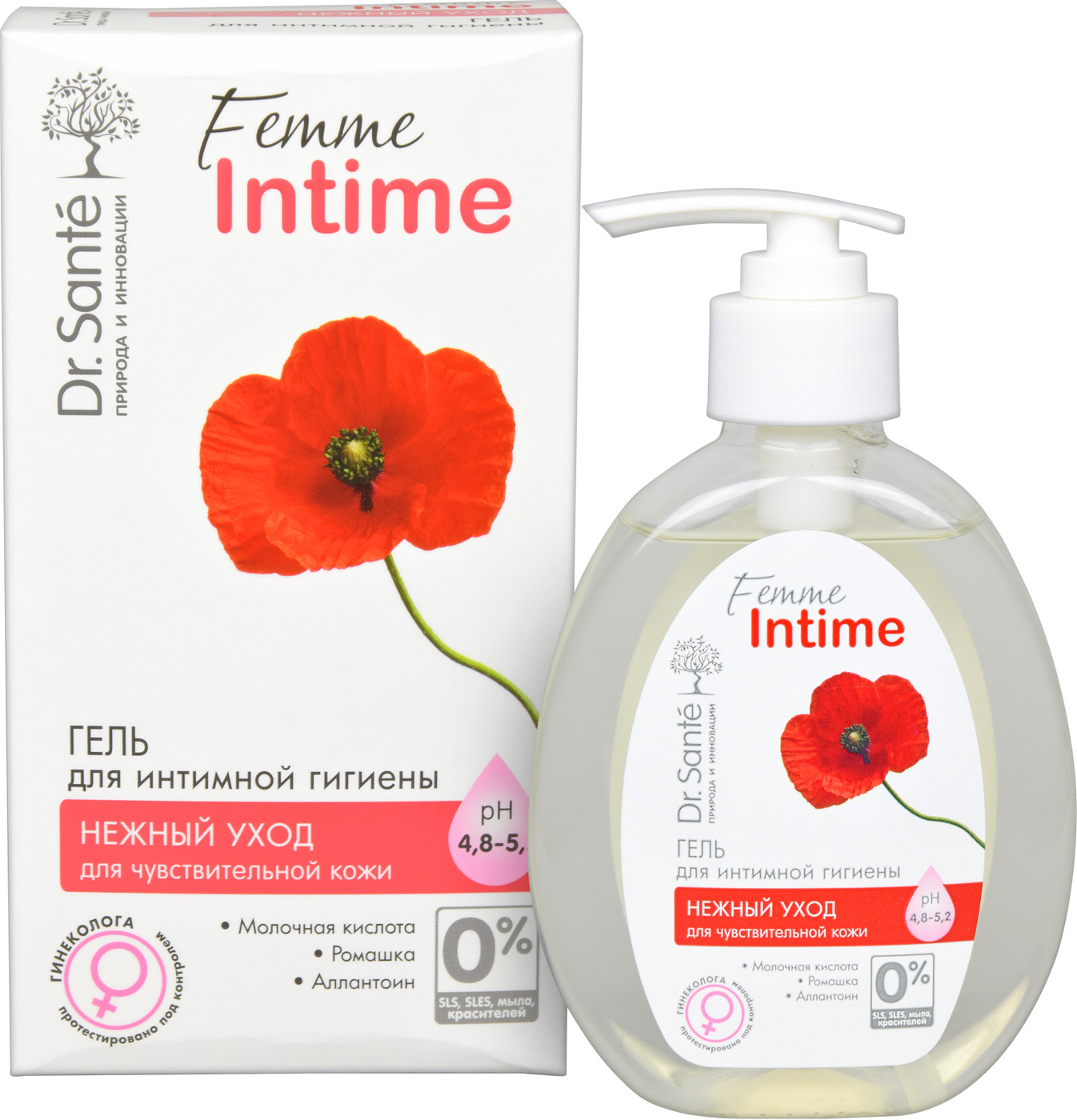 Гель для интимной гигиены Dr. S. Femme Intime нежный уход, мл - Готовим в роддом