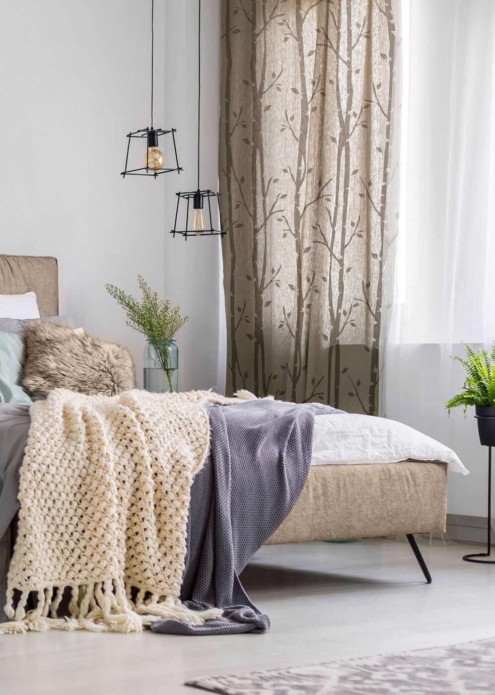 Комплект штор Волшебная ночь Forest 270х330см, бежевый — купить в ...