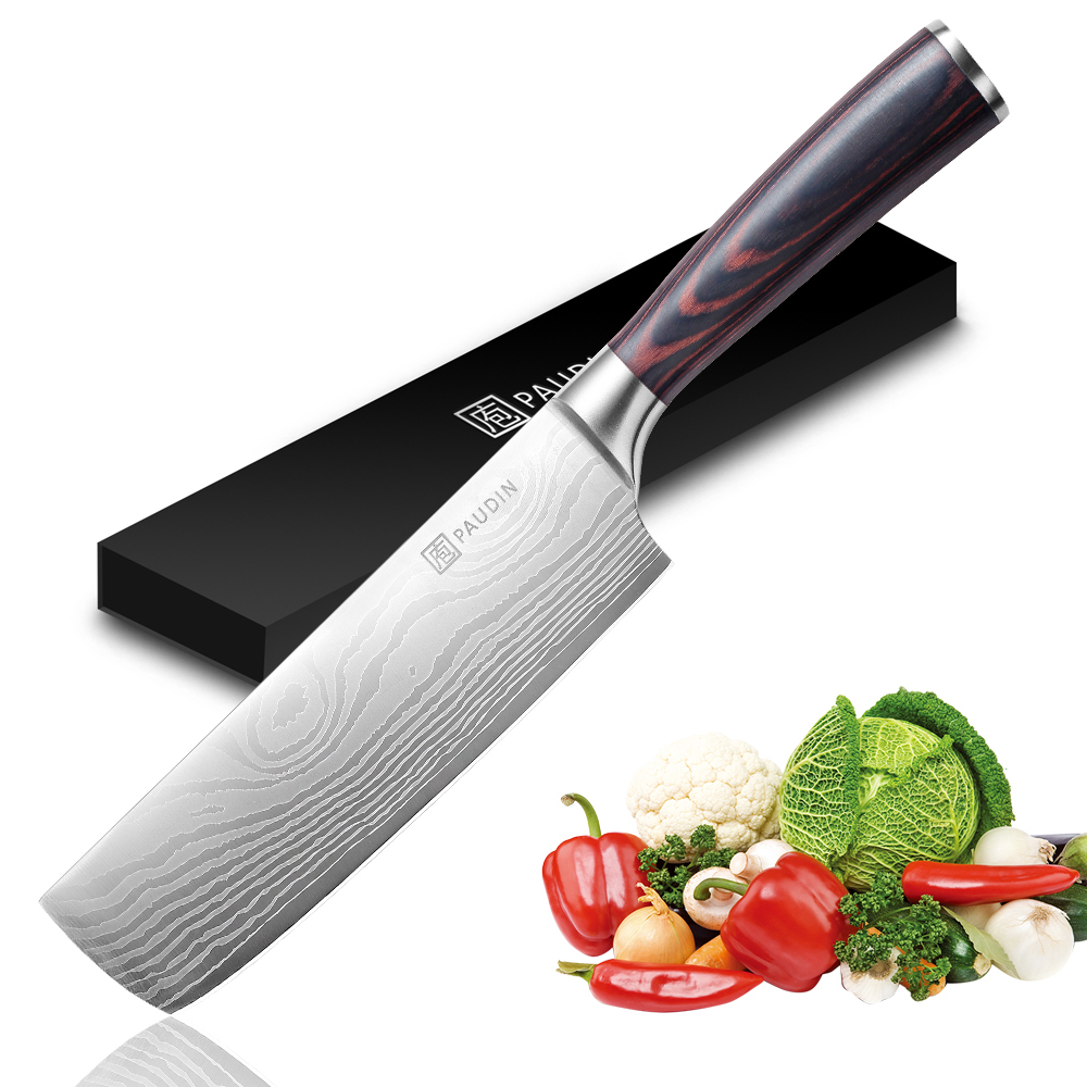Купить Японский нож-топорик Накири PAUDIN Clever Knife. Дизайн 2021 по ...