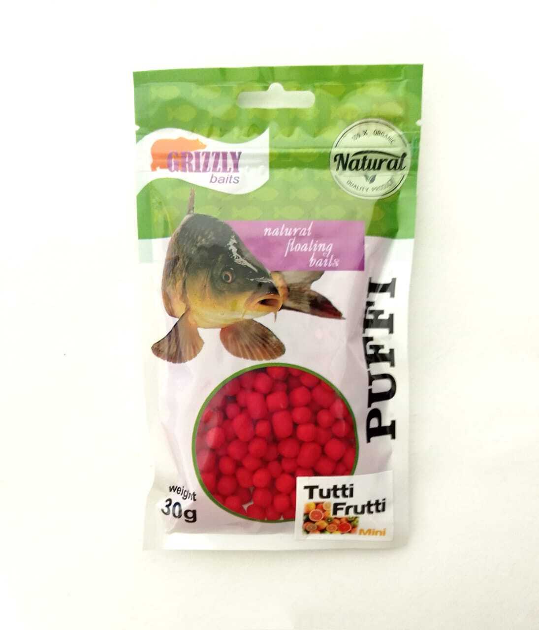 Воздушное тесто Grizzly Baits Puffi Strawberry 30г