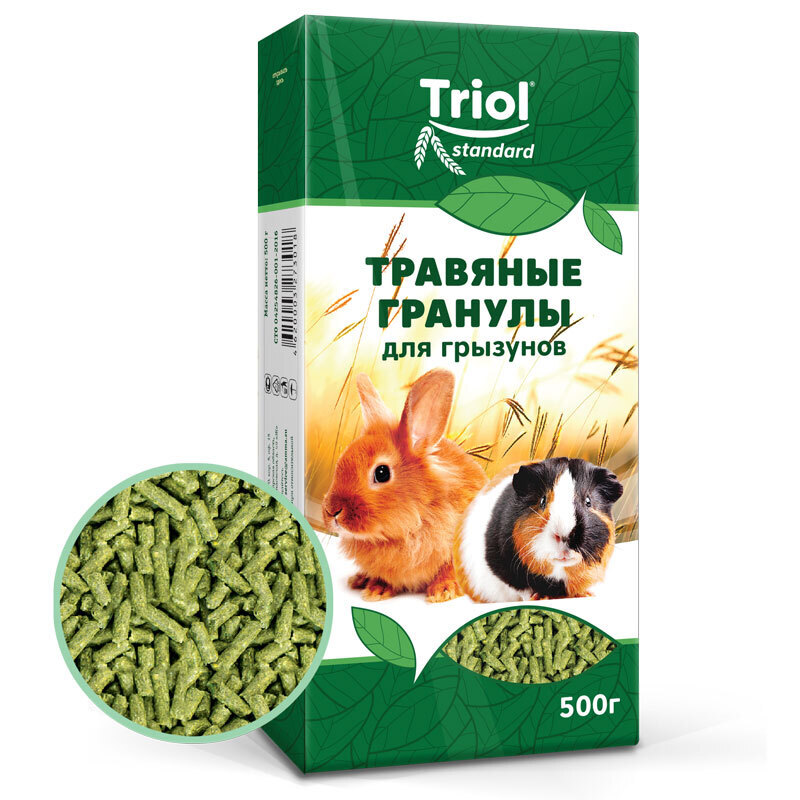 Корм Тriol Standard для грызунов "Травяные гранулы", 500г