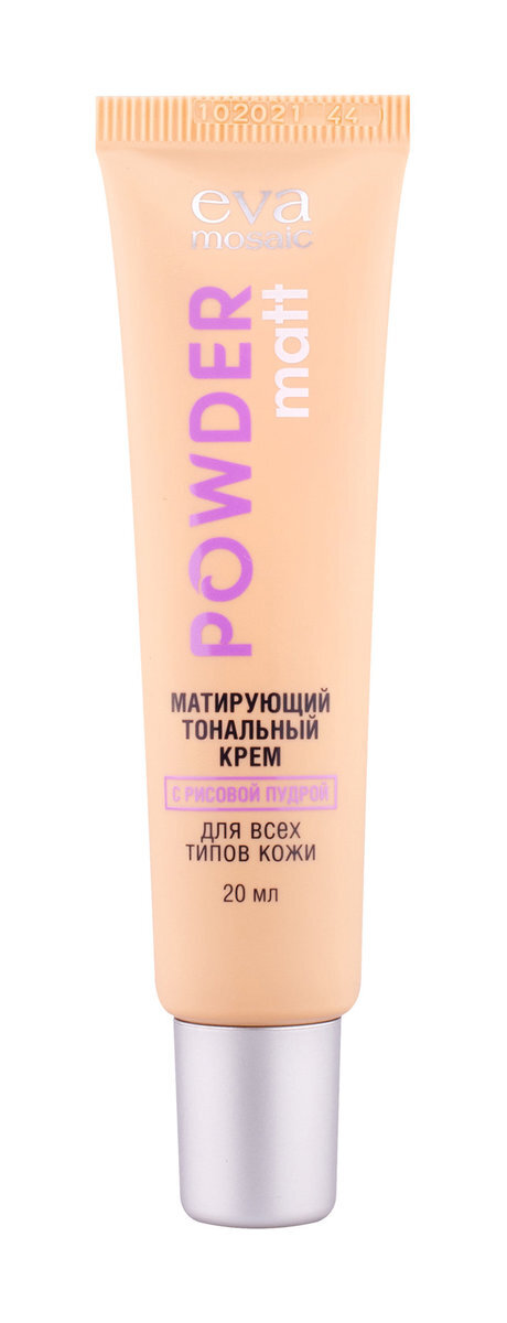 EVA MOSAIC Тональный крем Powder Matt матирующий 20 мл, 02 бежевый ...
