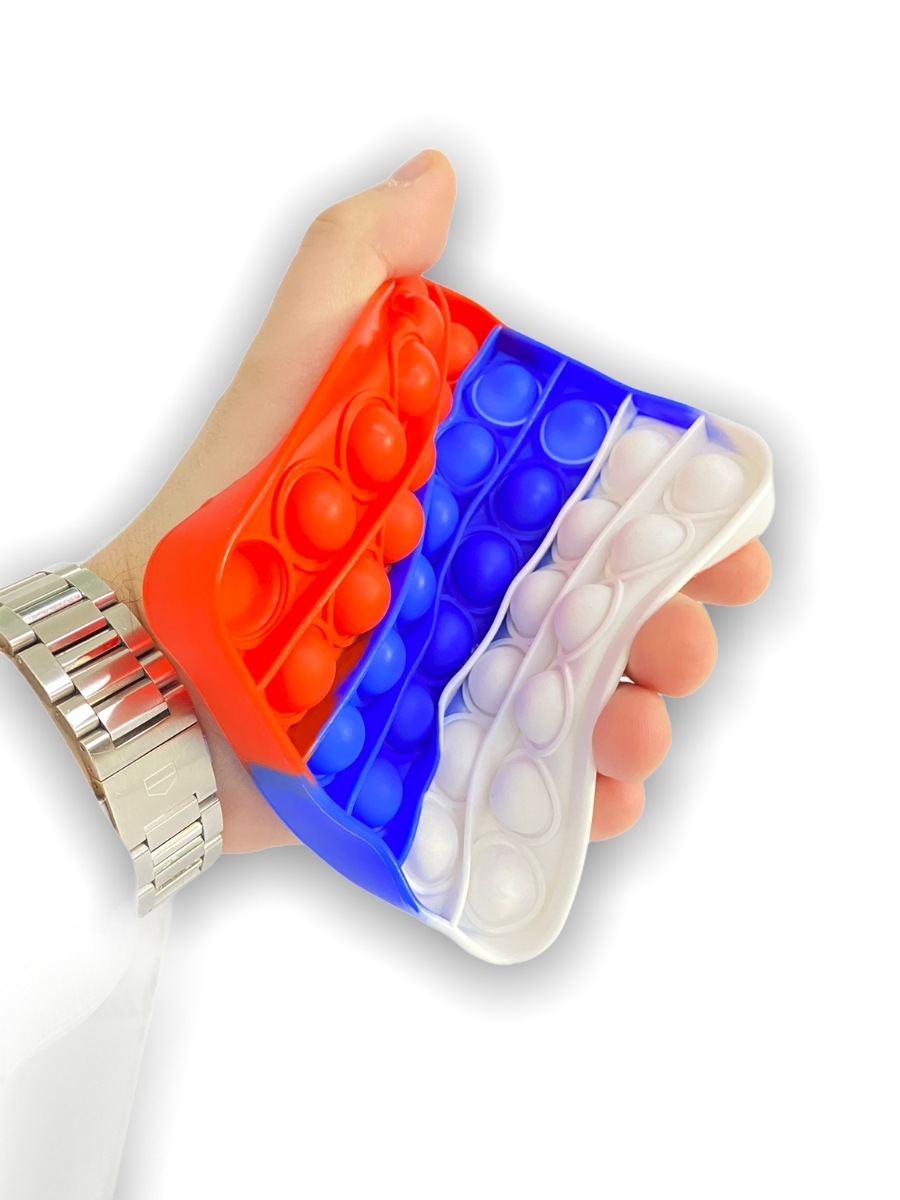 Игрушка антистресс Pop It, нажимай резиновые шарики, Buble Sensory ...