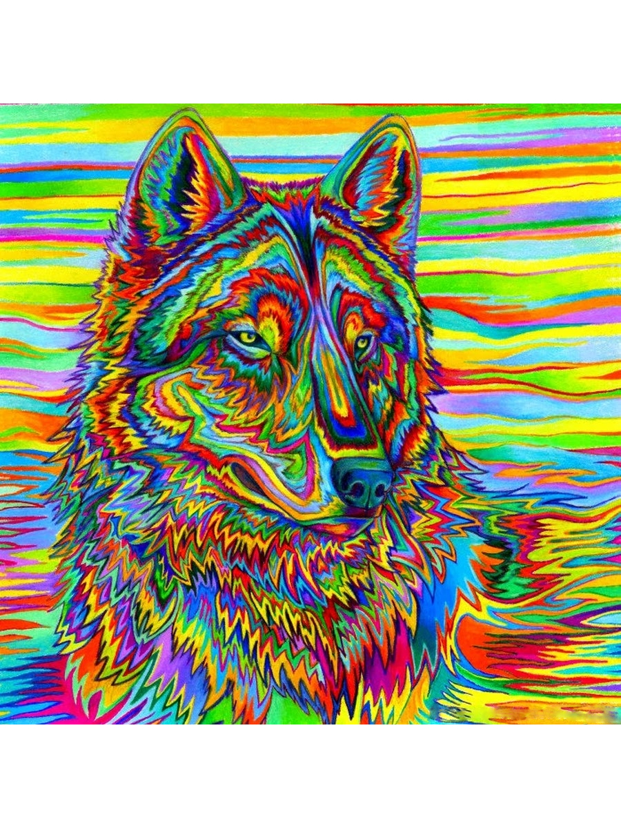 Цветные картинки волка. Рисунки разноцветные. Яркие рисунки. Разноцветный волк. Радужные волки.