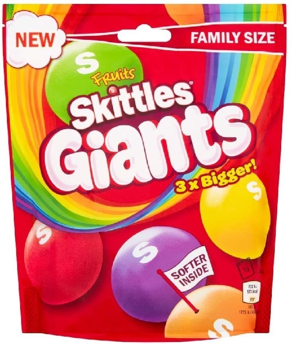 Skittles драже Giants / Скитлс Гигантские драже 170 гр — купить в ...