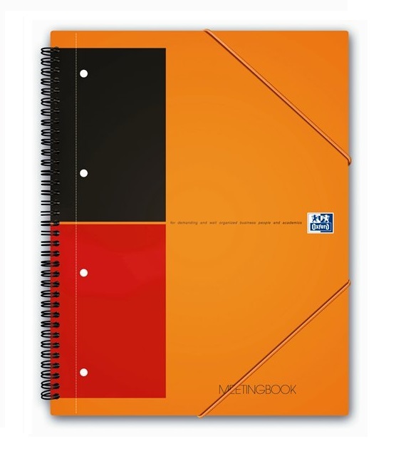 Бизнес-тетрадь OXFORD International MeetingBook A4+ 0л линейка папка с ...