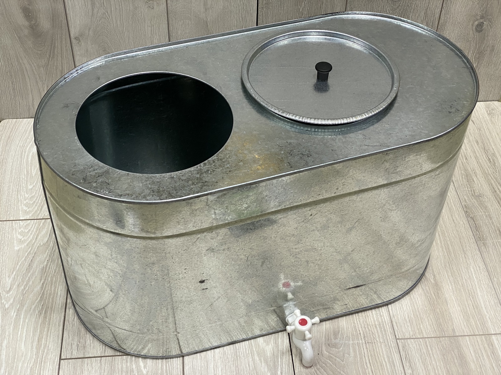 Бак оцинкованный овальный с краном 55 л - купить по низкой цене в ...