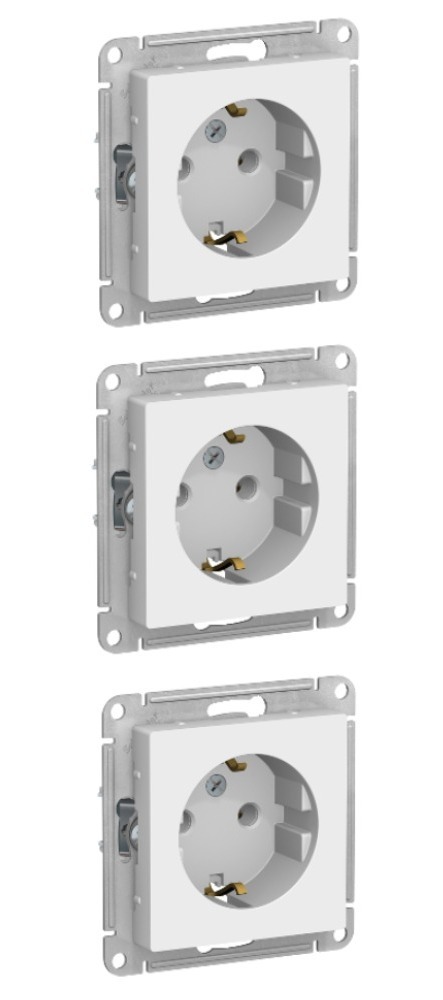 Розетка ATLASDESIGN С заземлением 16а механизм белый (atn000143). Schneider atn000143 розетка 2p+e, 16а м-ЗМ белый. Розетка 1-ая с/з механизм белый ATLASDESIGN atn000143.