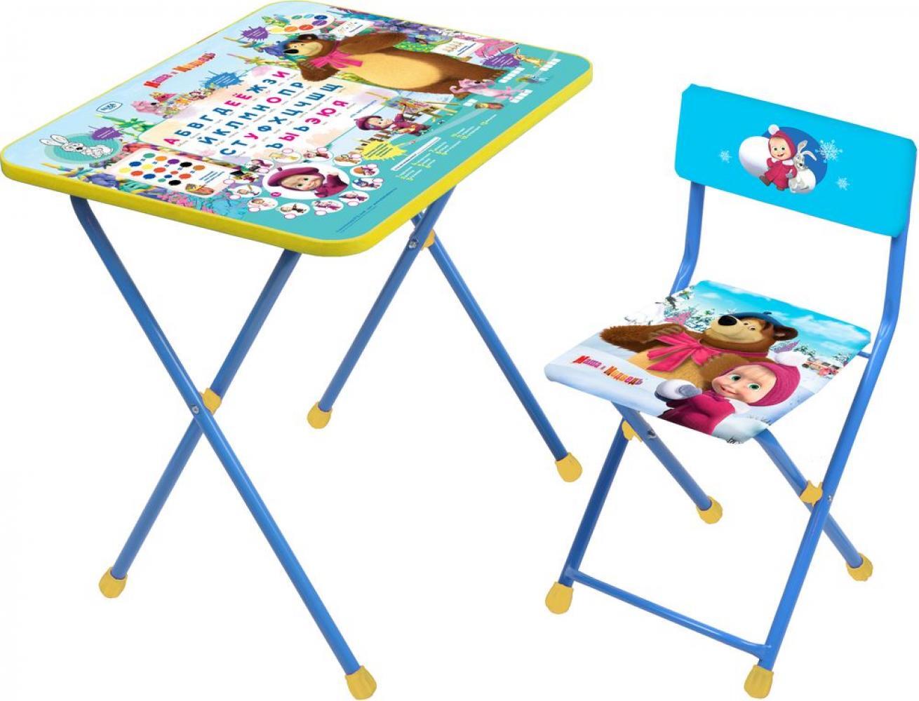 детский столик с ящиком и стульчиком
