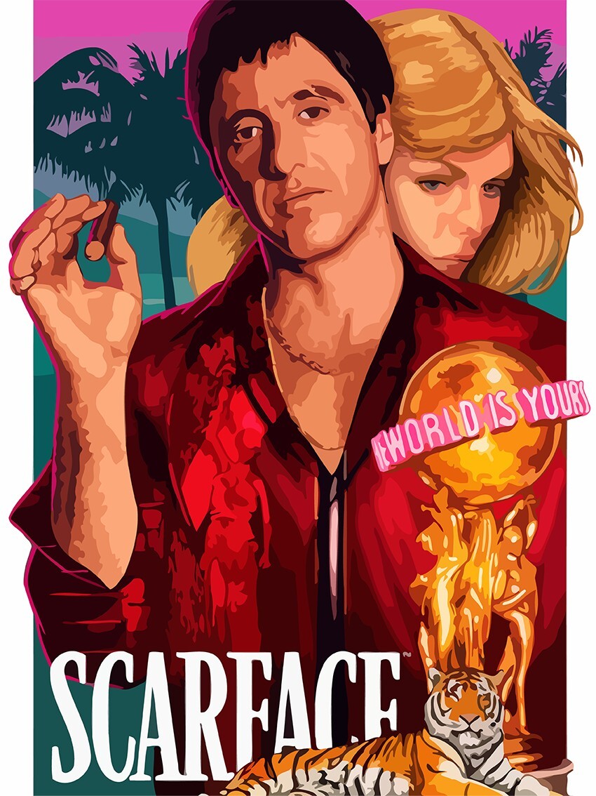 Scarface 1983 Постер