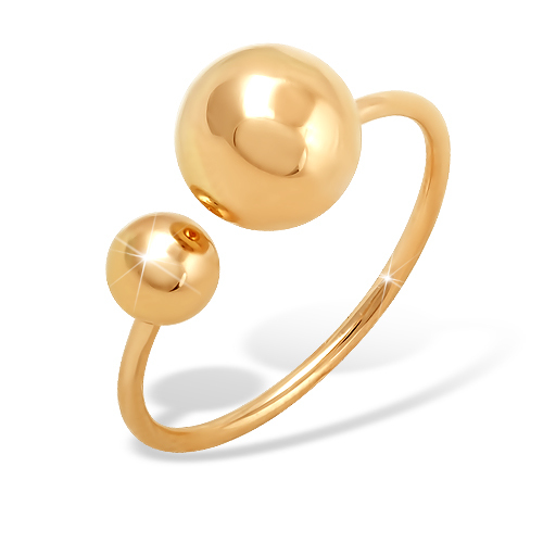 Золотое кольцо с шариками из золота