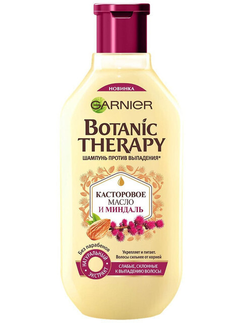 Шампунь Botanic Therapy Касторовое Масло и Миндаль для слабых и ...