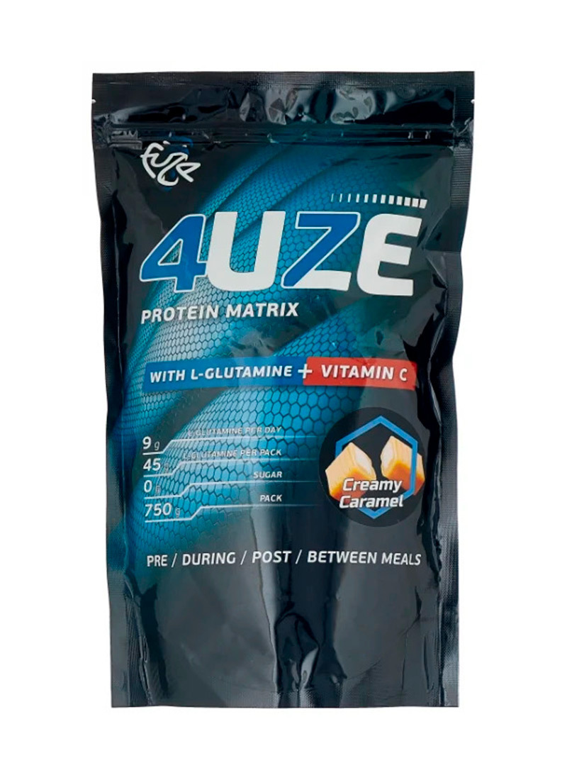 Протеин Fuze + L-Glutamine 750 г, сливочная карамель — купить в ...