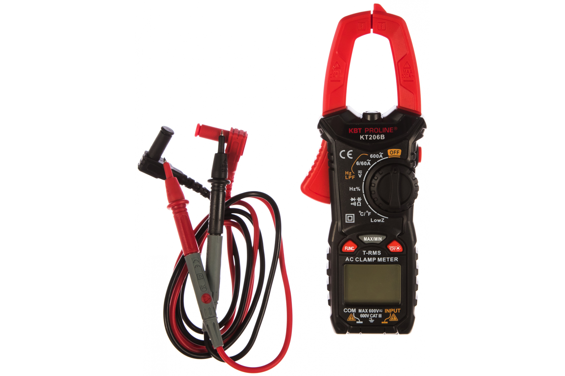 Купить Токовые клещи цифровые PROLINE КВТ 193х73х34 мм по низкой цене в ...