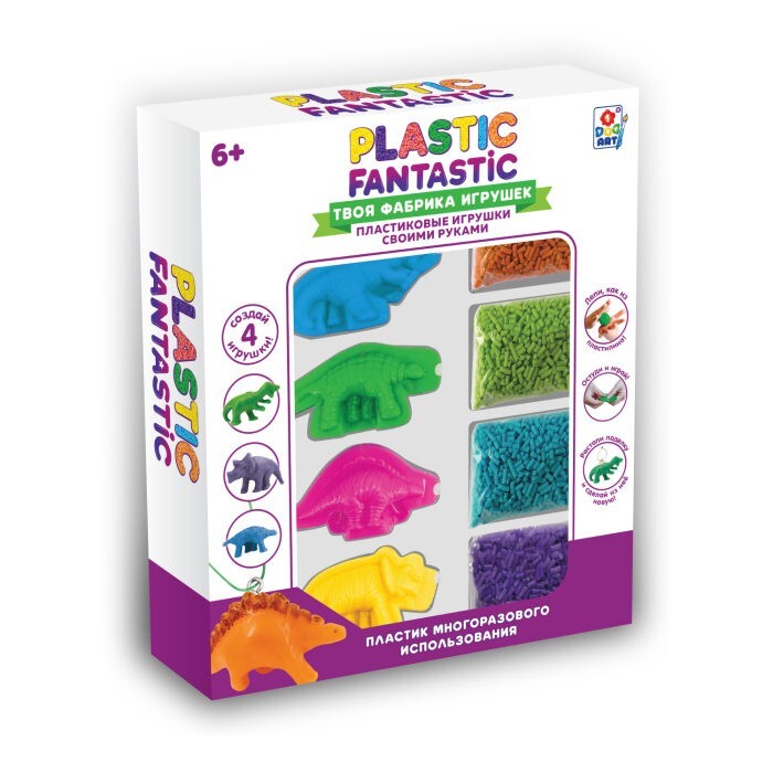 Plastic Fantastic Создай игрушку, набор Динозавры, Пластик Фантастик ...