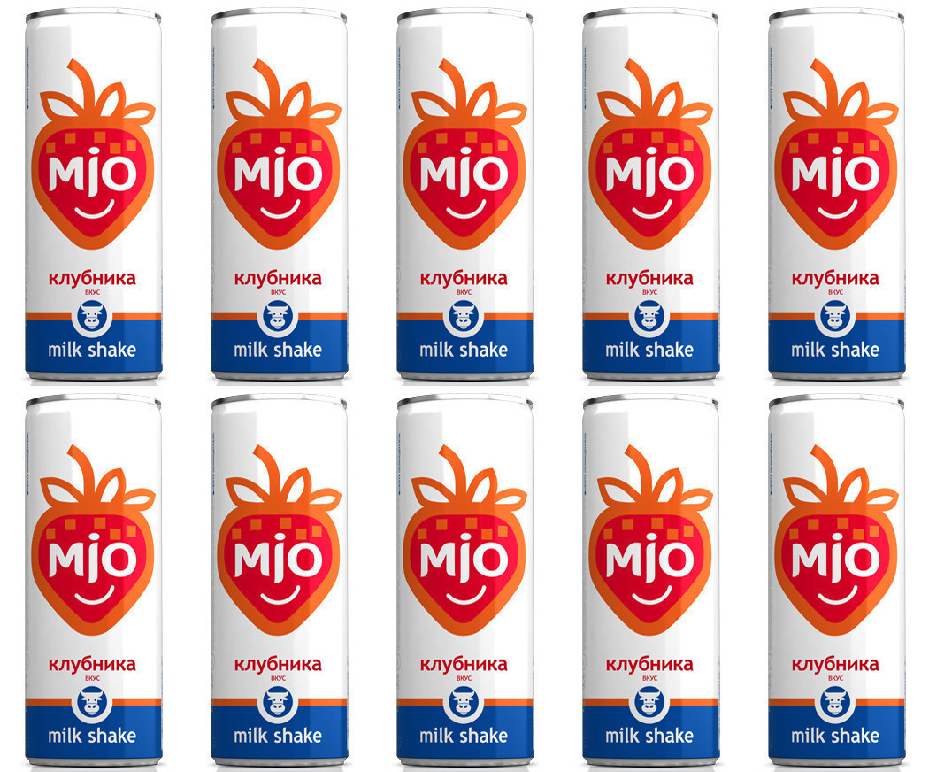 Напиток безалкогольный "МИО" Milk Shake Клубника сильногазированный 0 ...