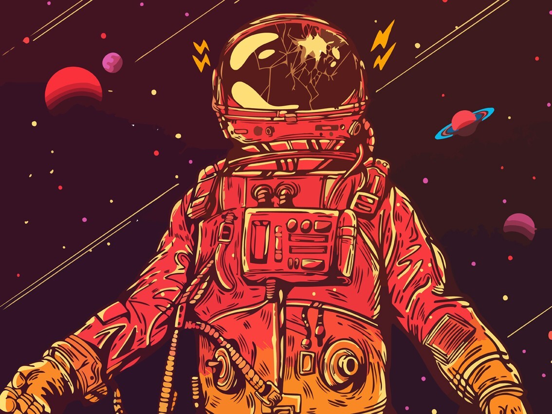 Космос арт рисунок
