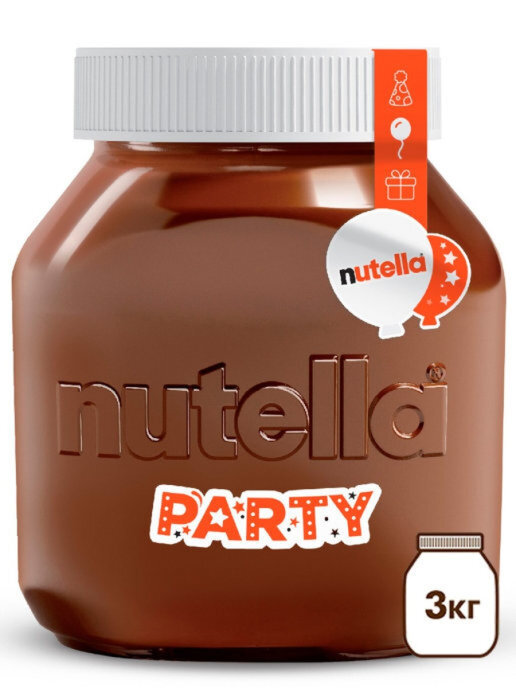 Ореховая паста Nutella с добавлением какао Party edition, 3кг ...