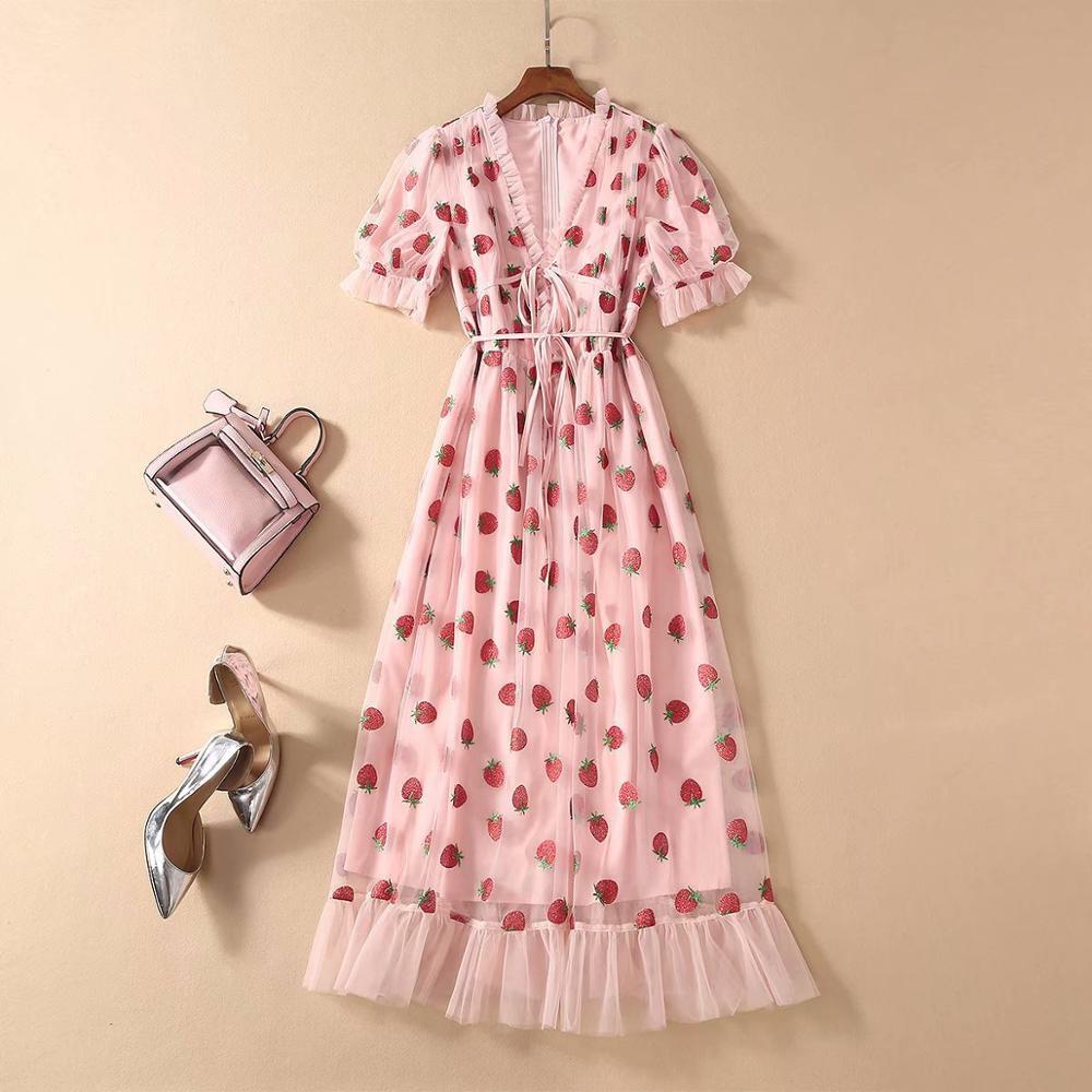 Платье розовое с алиэкспресс