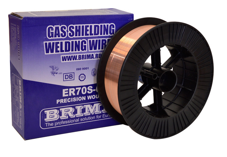 Проволока омедненная BRIMA ER70S-6/ D 0.8 мм/ 5 кг — купить в интернет ...