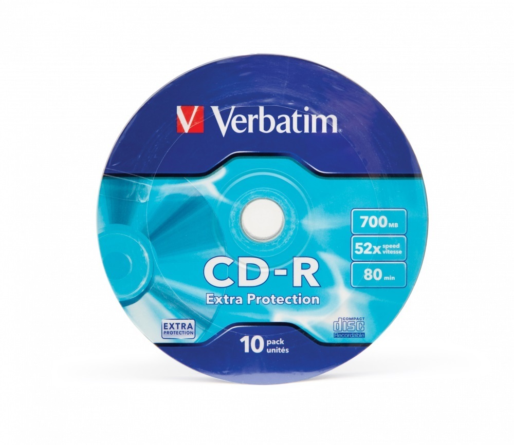 Verbatim Диск для записи CD-R, 700 МБ, 10 шт - купить с доставкой по  выгодным ценам в интернет-магазине OZON (660047704)