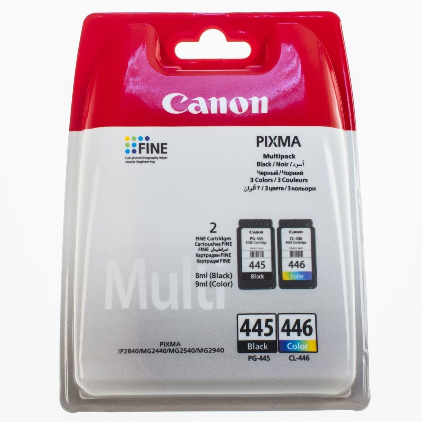 Картриджи canon pixma mg. Картридж для принтера Canon PIXMA 446. Картридж Canon PG-445 для mg2540. Принтер Canon PIXMA PG-445. Картридж Canon PG-445/CL-446.