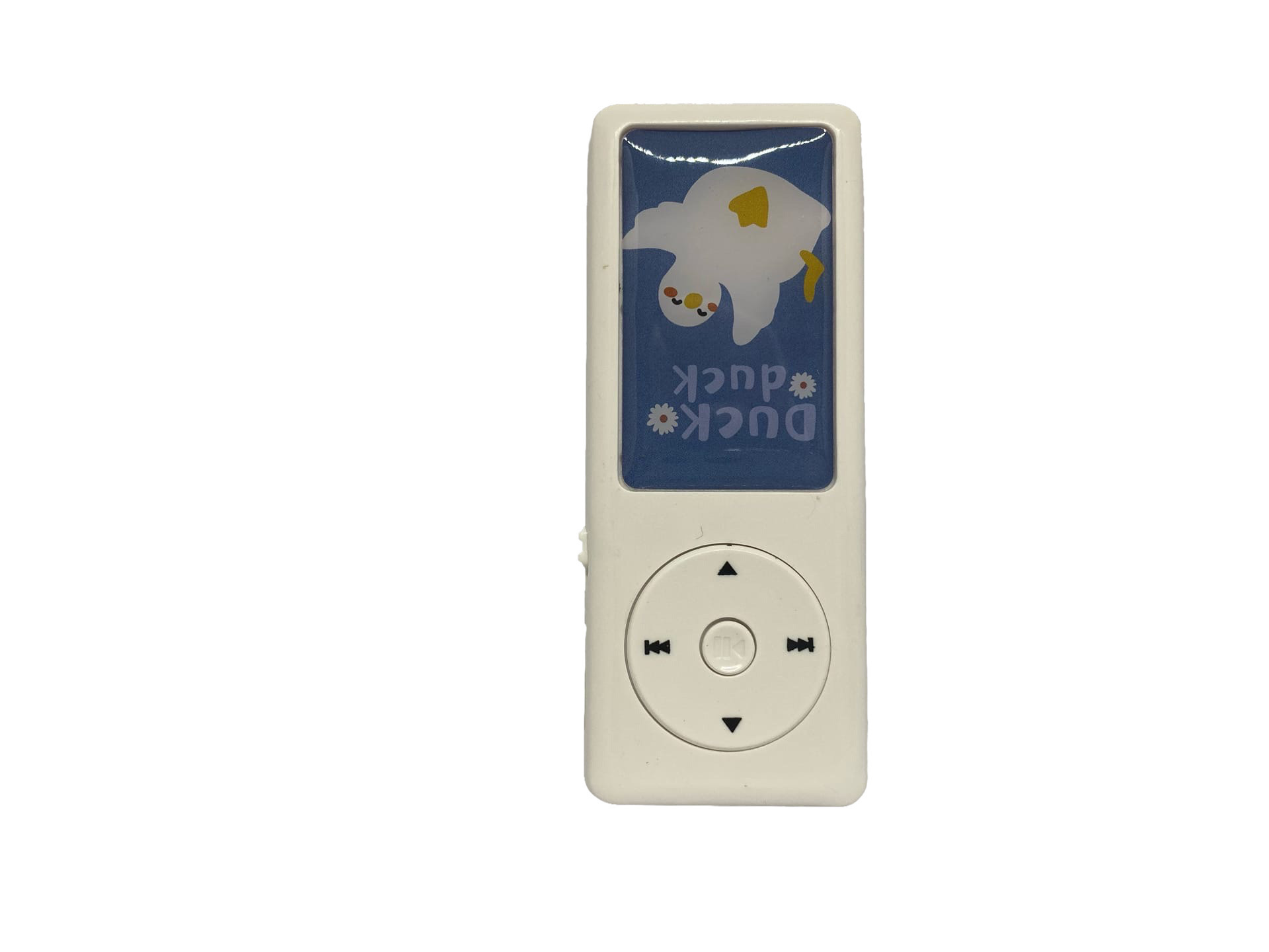 MP3 Плеер с наушниками JINGMICAI JM-651N, Белый, c разноцветными картинами.