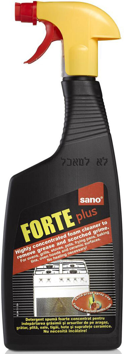 Sano forte plus средство для чистки плит печей от сажи и жира 750мл