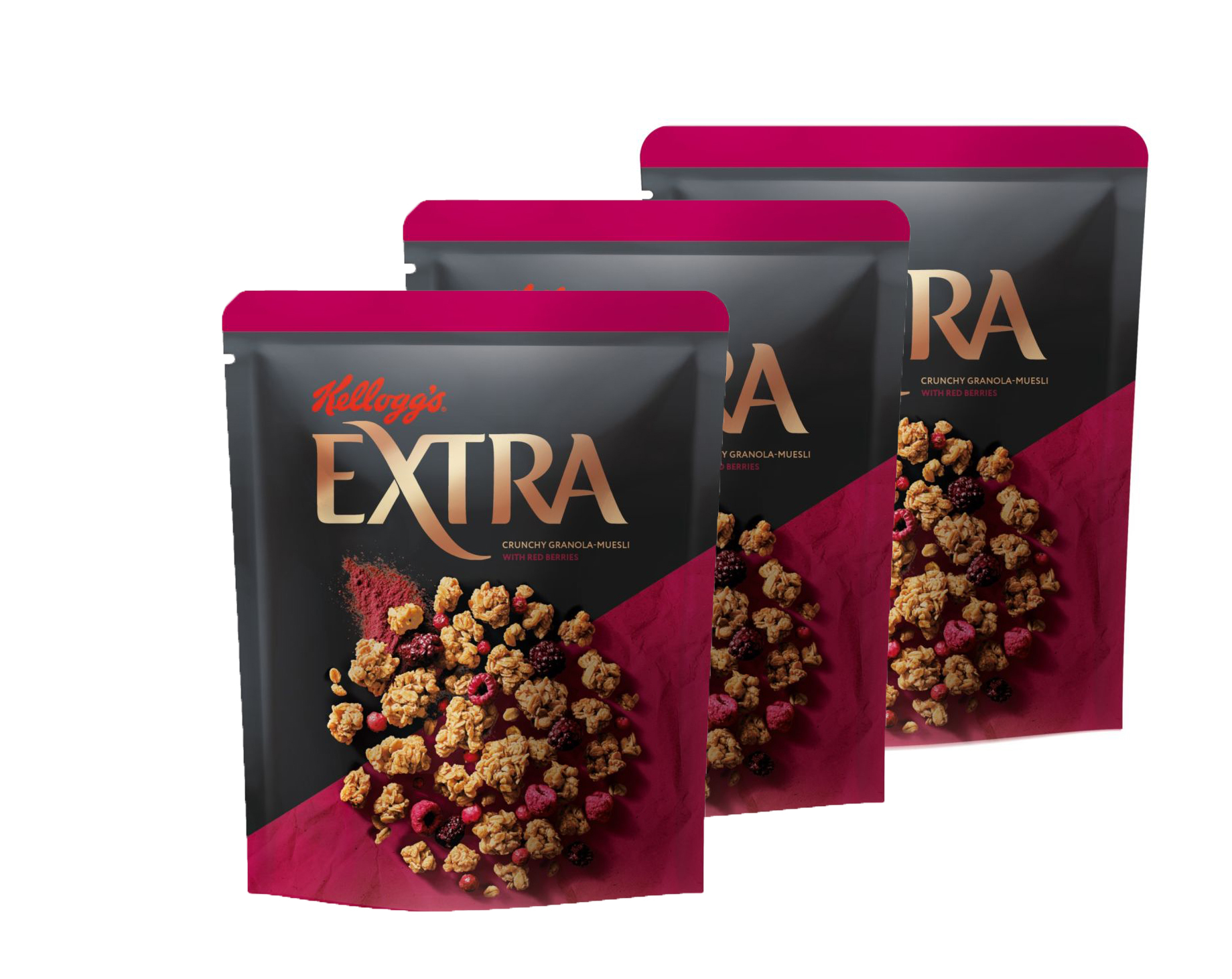 Гранола-мюсли Kelloggs Extra с красными ягодами 300г, 3шт — купить в ...