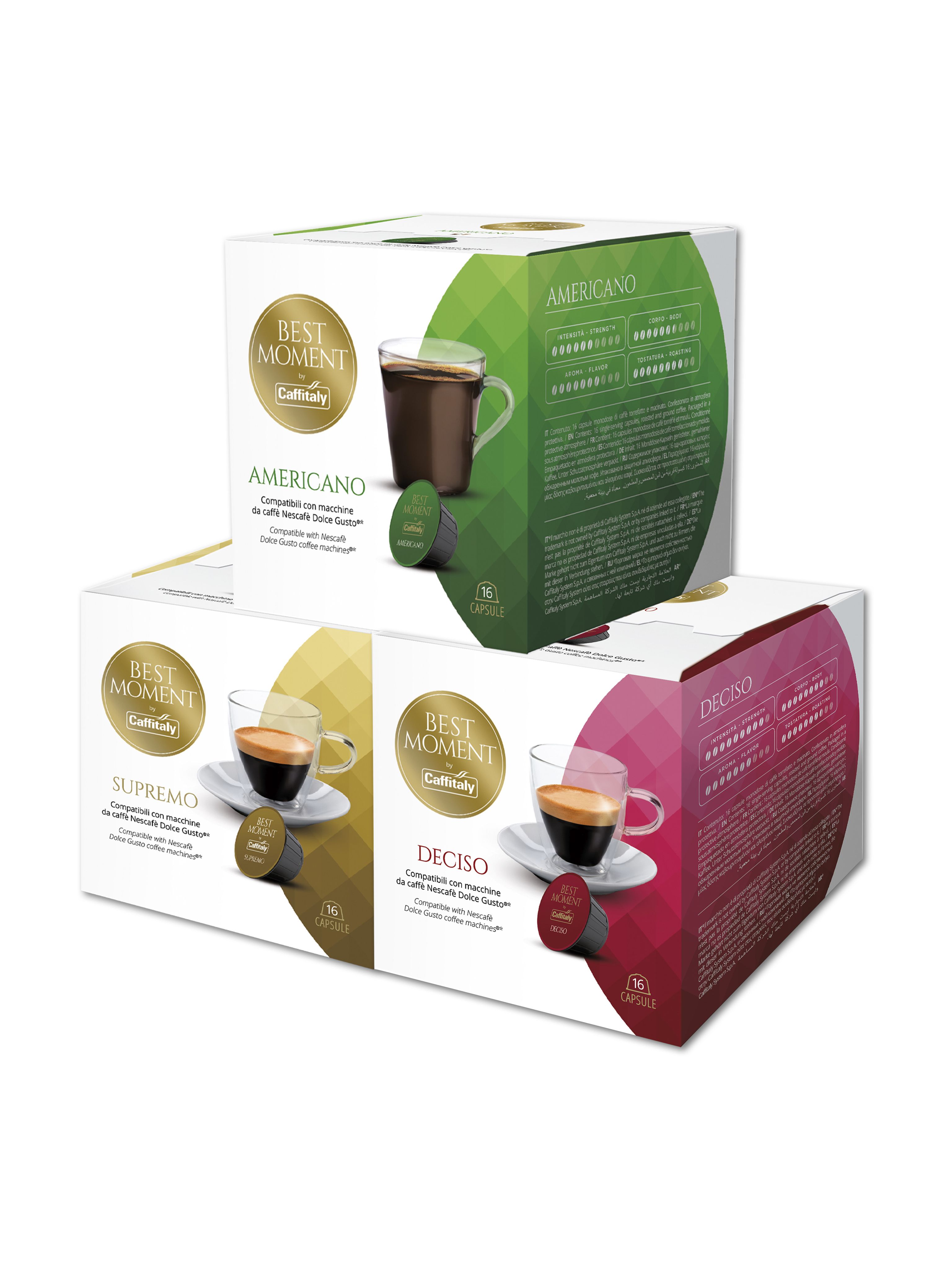 Кофе в капсулах Caffitaly Сaffе Nero для кофемашины Dolce Gusto, 48 шт