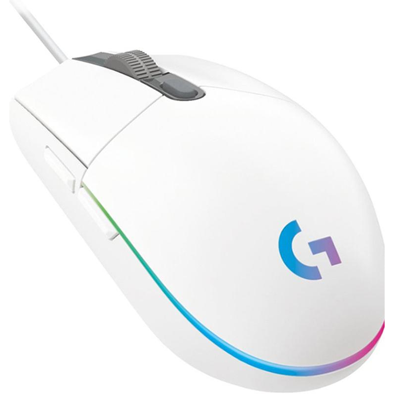 LogitechGМышьпроводнаяg102,белый