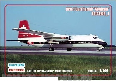 Сборная модель Восточный Экспресс ЕЕ144125_1 Пас самолет Dart Herald Glabalair Масштаб 1/144