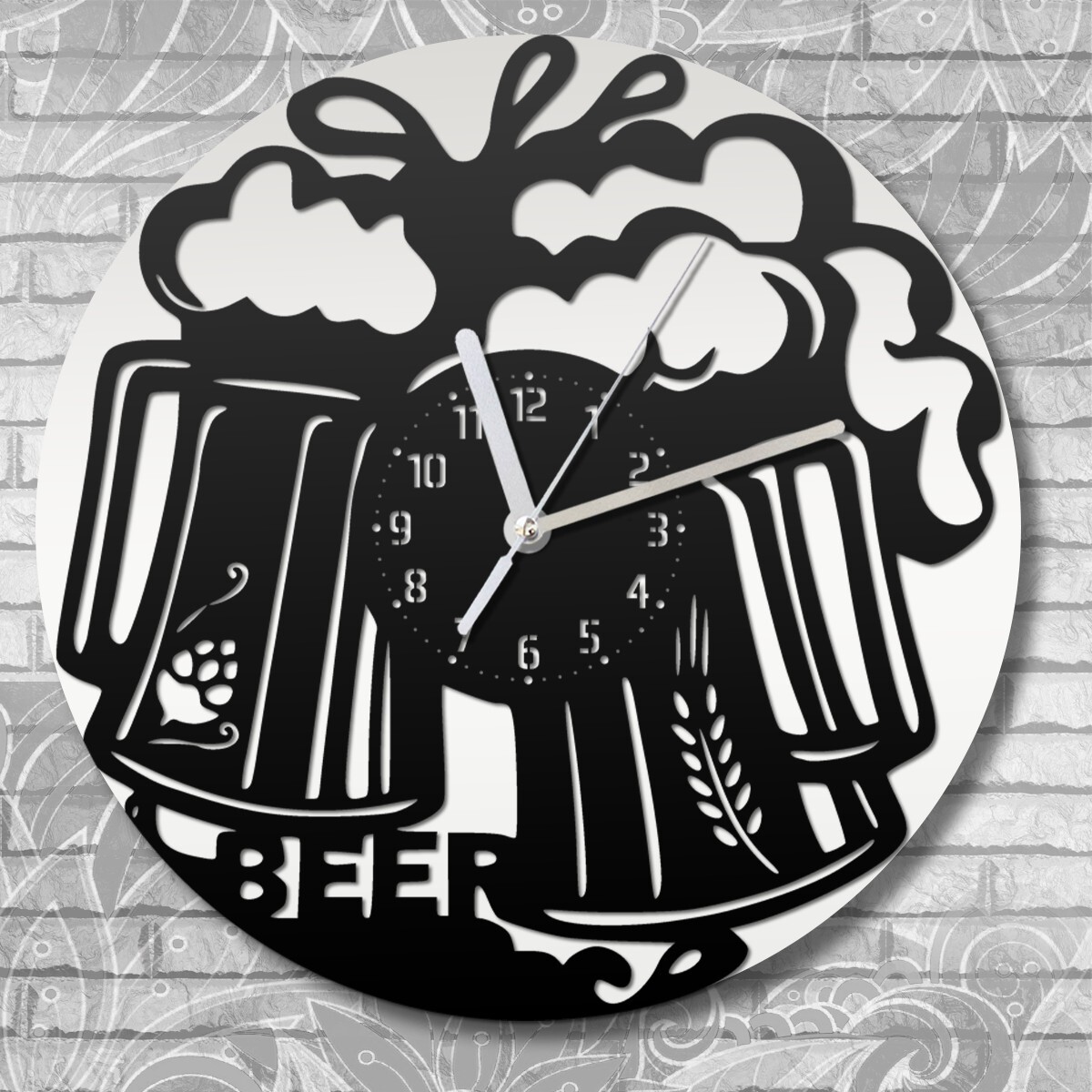 Пивные часы. Beer Clock. Настенные часы 'Beer'.