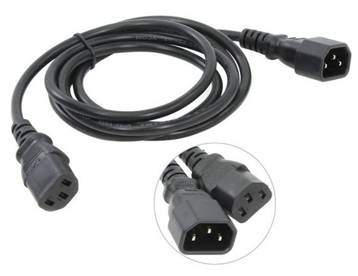 Удлинитель iec c13. Кабели силовые IEC c14 - IEC c13 ATCOM at10117 Power Cable 1.8m. Gembird кабель питания удлинительный PC-sfc14m-01 евро 15см. Удлинительный кабель питания c14 - евро-розетка. Кабель питания c13-c14.