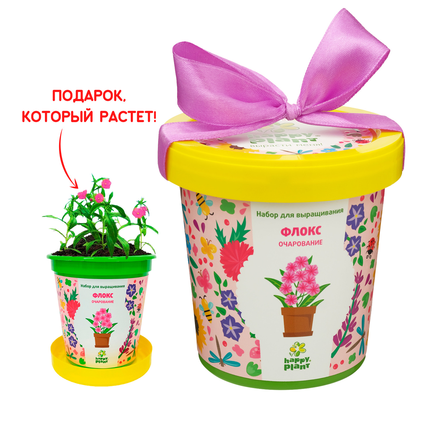 Набор для выращивания Happy Plant, Флоксы, Однолетник купить по выгодной  цене в интернет-магазине OZON (523742319)