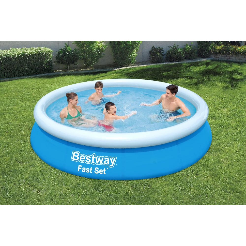 Надувной бассейн Bestway 57273. Бассейн Bestway 366х91 fast Set. Бассейн Bestway fast Set 57273, 366х76 см. Bestway 57273 366 х 76 см, 5377.