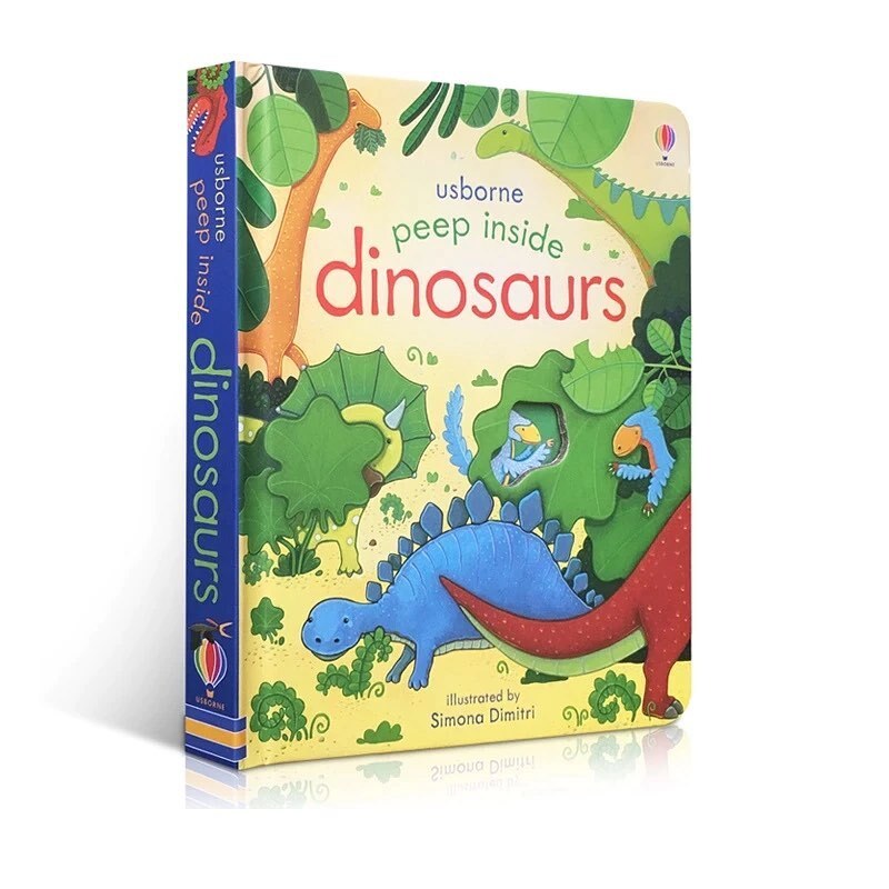 Книга "Книжка с окошками The Dinosaurs, серия Peep Inside, издательство ...