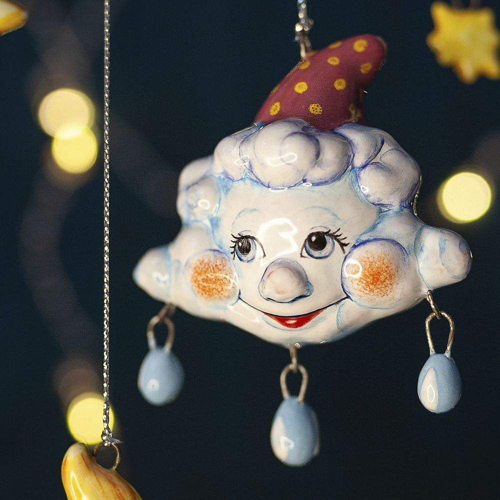 Елочная Игрушка Облачко – купить в интернет-магазине OZON по низкой цене