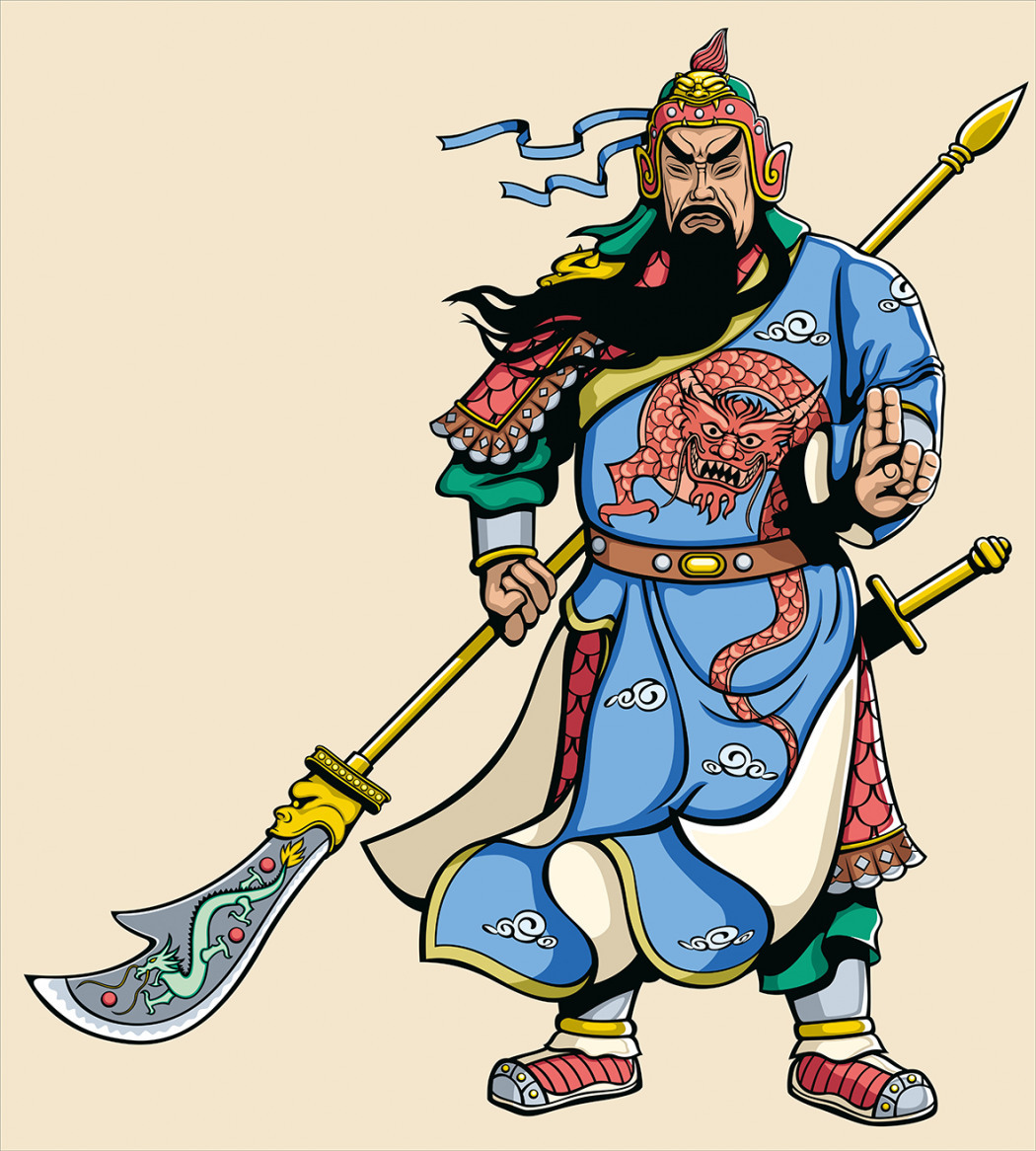 Древний китайский воин традиционный