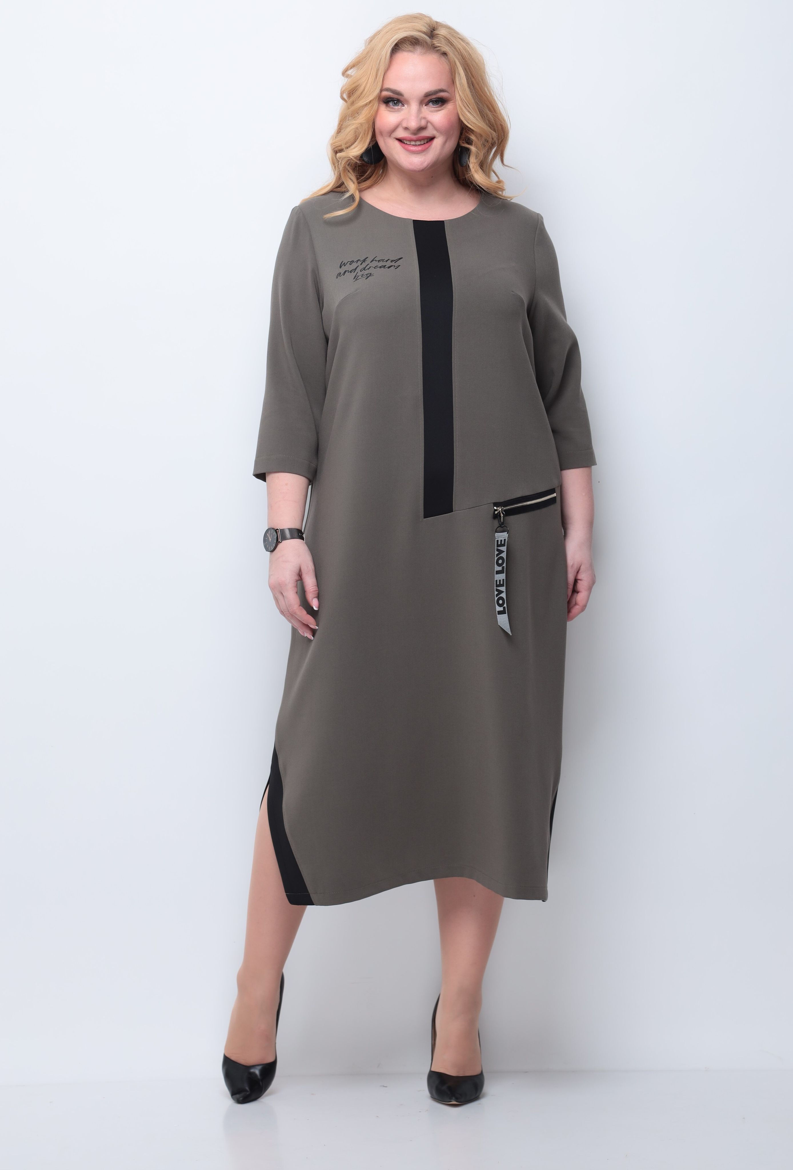 Купить Платье Michel Chic 2073 Серый Лео