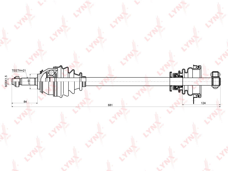 CD-6305ПриводвсбореRENAULT04-1.4/1.6лев.